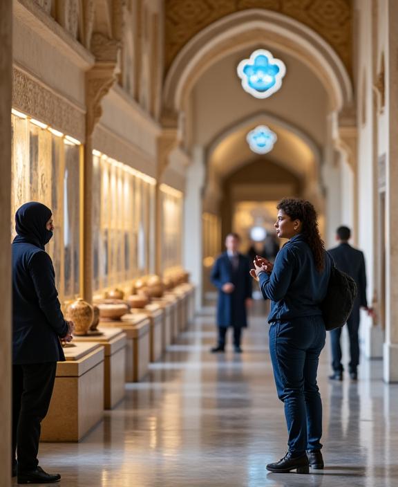 The Watan Experience & Tours team curating a visitor journey inside the palace.